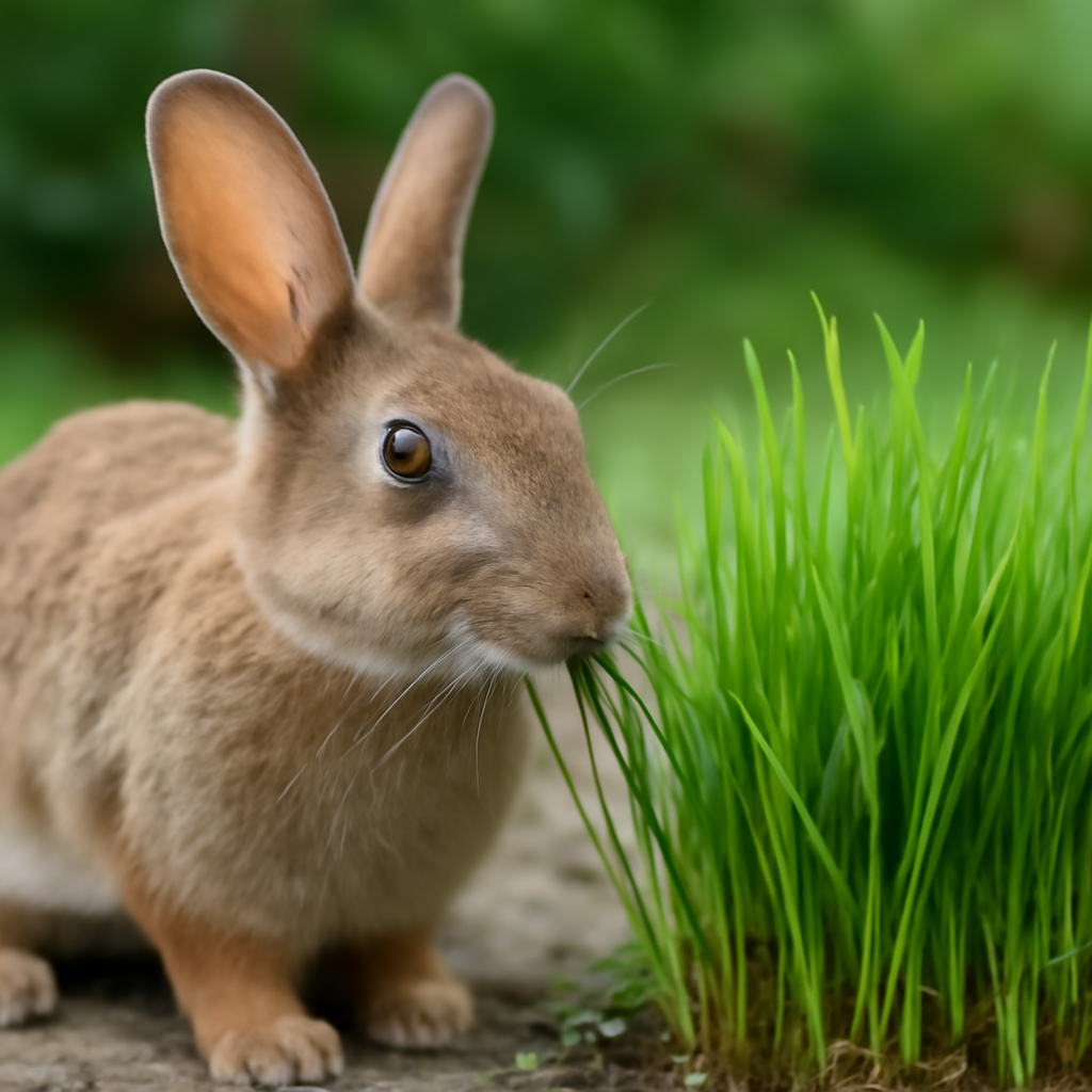 Vollkorngras für Kaninchen: So gewöhnst Du Dein Tier langsam daran